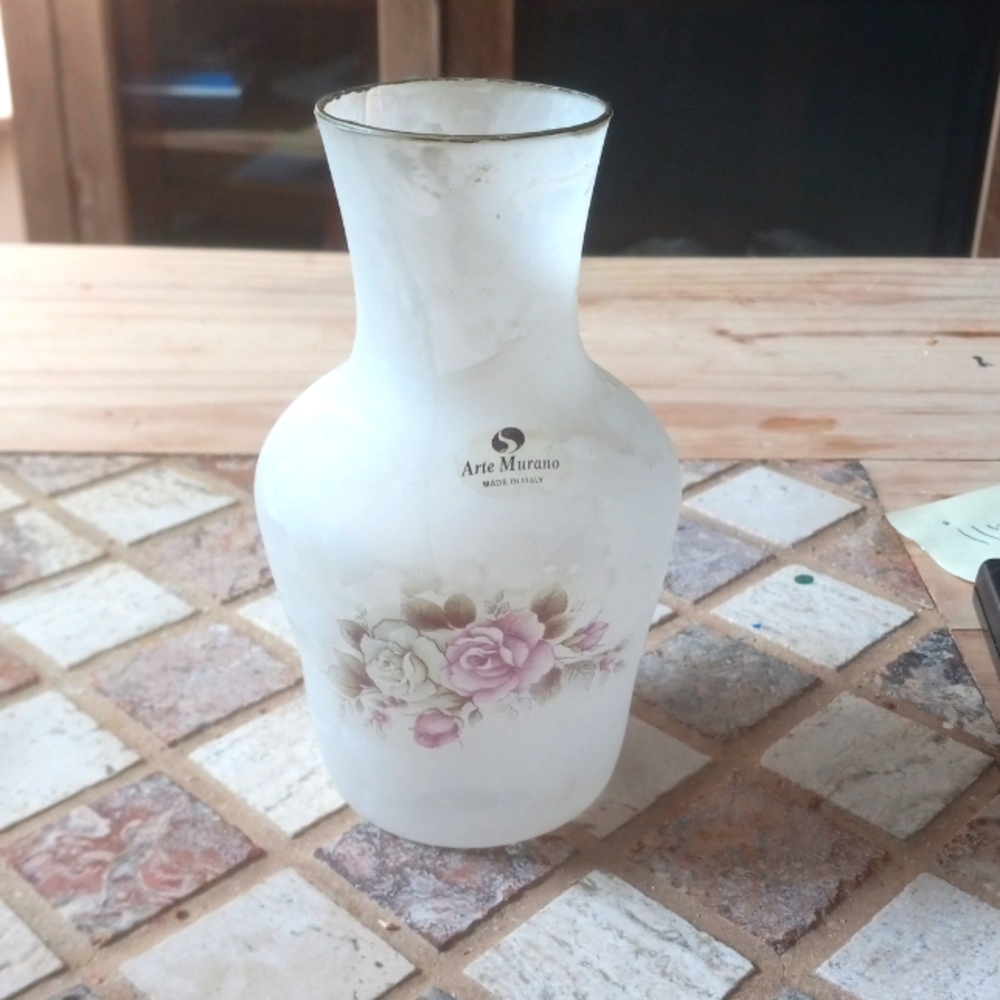 Vintage Murano Crystal Vase